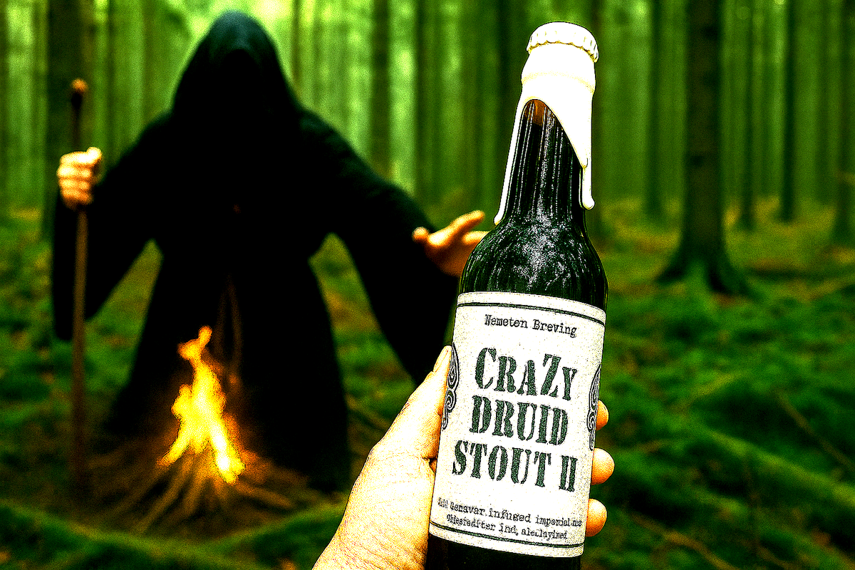 Crazy Druïd Stout II (Old Genever infused) – Nemeton Brewing