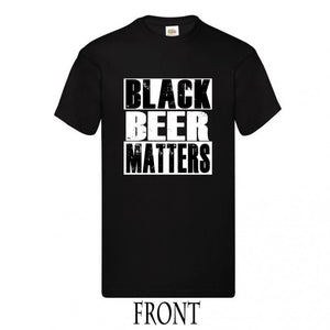 T-shirt "La bière noire compte"